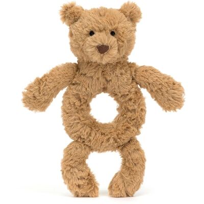 Hochet Anneau Ours Bartholomew Jellycat - Jouet doux pour nouveau-nés Hochet Anneau Ours Bartholomew Jellycat - Jouet doux pour nouveau-nés
