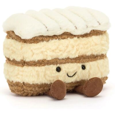 Jellycat Amuseables Milie Mille-Feuille - Peluche - Beige - Design en Pâtisserie en Couches Jellycat Amuseables Milie Mille-Feuille - Peluche - Beige - Design en Pâtisserie en Couches