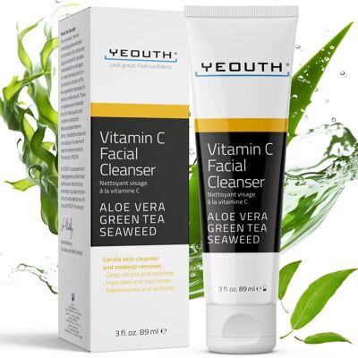 Nettoyant Visage à la Vitamine C de YEOUTH - Thé Vert, Algues, 89ml - Publicité Nettoyant Visage à la Vitamine C de YEOUTH - Thé Vert, Algues, 89ml - Publicité