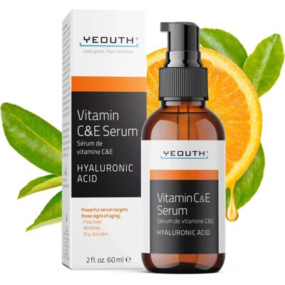 YEOUTH Vitamin C & E Serum - 60ml - Face Brightening YEOUTH Vitamin C & E Serum - 60ml - Face Brightening