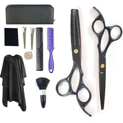 Otego Professionelt Hårplejesæt - Saks, kamme, klips - 9 Stk Otego Professionelt Hårplejesæt - Saks, kamme, klips - 9 Stk