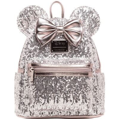 Sac à dos mini en sequins argentés Minnie Mouse - Disney Sac à dos mini en sequins argentés Minnie Mouse - Disney