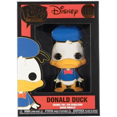 Pin en émail Funko POP! : Disney 4" Donald Duck Pin en émail Funko POP! : Disney 4" Donald Duck