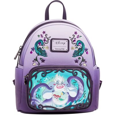 Loungefly Disney Villains Ursula Scene Mini Vegan Leather Backpack Loungefly Disney Villains Ursula Scene Mini Vegan Leather Backpack
