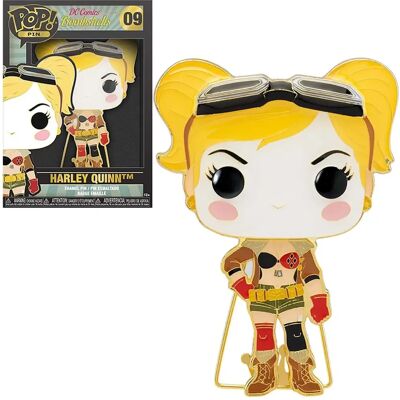 DC Comics Harley Quinn 4" Pop! Enamel Pin - Enamel Pin DC Comics Harley Quinn 4" Pop! Enamel Pin - Enamel Pin