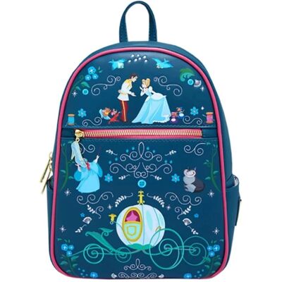 Mini sac à dos Cendrillon Disney Loungefly - Faux cuir - 23x27x11cm - Publicité Mini sac à dos Cendrillon Disney Loungefly - Faux cuir - 23x27x11cm - Publicité