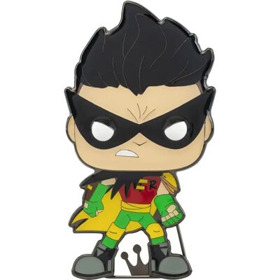 Funko Pop! Robin Teen Titans Go! Spilla smaltata - Collezionabile, 4.15 pollici Funko Pop! Robin Teen Titans Go! Spilla smaltata - Collezionabile, 4.15 pollici