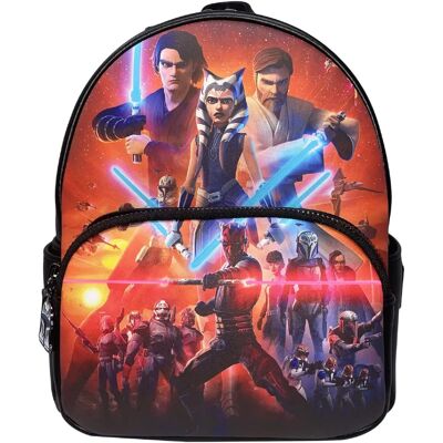 Loungefly Star Wars the Clone Wars Lightsaber Glow US Ex Mini Backpack Loungefly Star Wars the Clone Wars Lightsaber Glow US Ex Mini Backpack