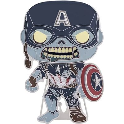 Spilla in smalto Funko Pop!: Zombie Capitan America - Marvel: E se...? Spilla in smalto Funko Pop!: Zombie Capitan America - Marvel: E se...?