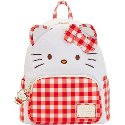 Loungefly Hello Kitty Gingham Mini Rucksack - Sanrio Loungefly Hello Kitty Gingham Mini Rucksack - Sanrio