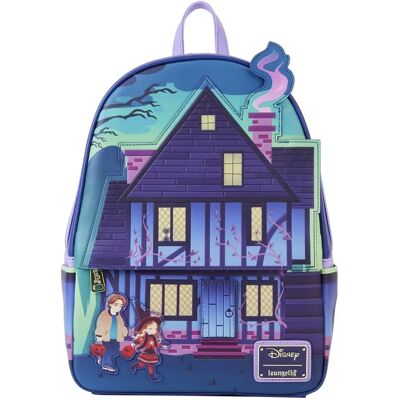 Mini sac à dos Loungefly Disney Hocus Pocus Maison des Sœurs Sanderson - Publicité Mini sac à dos Loungefly Disney Hocus Pocus Maison des Sœurs Sanderson - Publicité