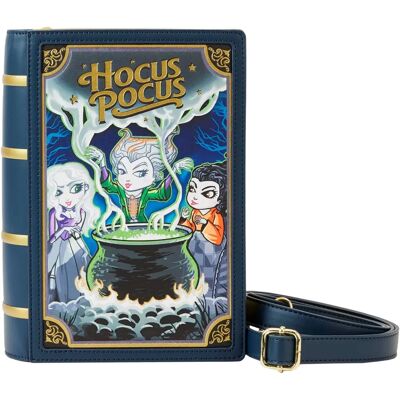 Loungefly Disney Hocus Pocus Book Crossbody - Gold Faux Leather Loungefly Disney Hocus Pocus Book Crossbody - Gold Faux Leather