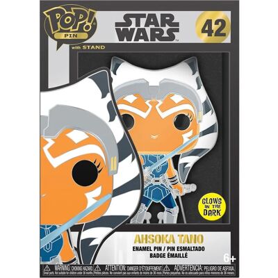 Funko Pop! Ahsoka Tano Klonkriege Emaille Pin - 10cm Funko Pop! Ahsoka Tano Klonkriege Emaille Pin - 10cm