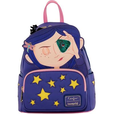 Loungefly Coraline Stars Double Strap Shoulder Bag Blue - Shoulder Bag Loungefly Coraline Stars Double Strap Shoulder Bag Blue - Shoulder Bag