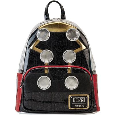 Loungefly Marvel Thor Metallic Mini Backpack - Cosplay, Vegan Leather Loungefly Marvel Thor Metallic Mini Backpack - Cosplay, Vegan Leather