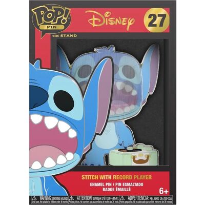 Funko Lilo & Stitch Lentikulary Pin - Gramofon - 10cm Funko Lilo & Stitch Lentikulary Pin - Gramofon - 10cm