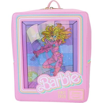 Loungefly Barbie 65th Anniversary Doll Box Lenticular Mini Backpack Loungefly Barbie 65th Anniversary Doll Box Lenticular Mini Backpack
