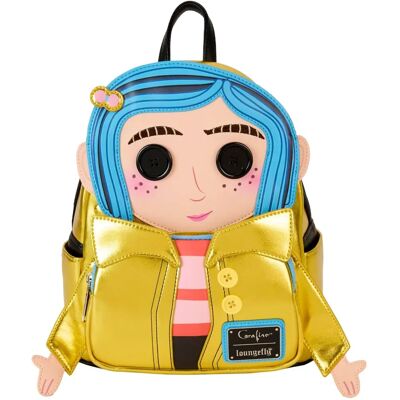 Loungefly Coraline 15. Jahrestag Doll Mini Rucksack - Cosplay Tasche Loungefly Coraline 15. Jahrestag Doll Mini Rucksack - Cosplay Tasche
