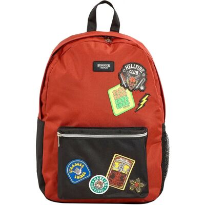 Funko Stranger Things Roter Schwarzer Nylon Patch Rucksack - Tasche Funko Stranger Things Roter Schwarzer Nylon Patch Rucksack - Tasche