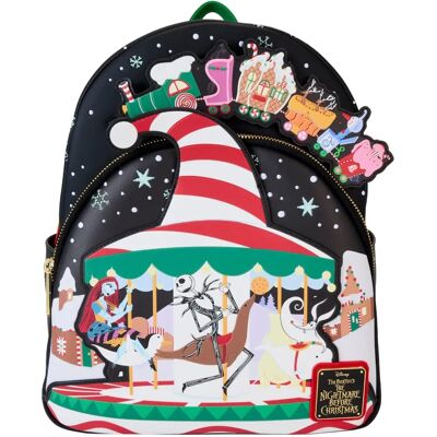 Loungefly Nightmare Before Christmas Mini Backpack - Christmas Town Loungefly Nightmare Before Christmas Mini Backpack - Christmas Town