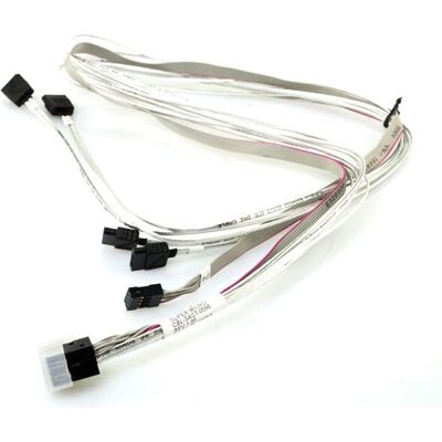 Supermicro CBL-SAST-0556 SAS-Kabel - Schwarz, Weiß Supermicro CBL-SAST-0556 SAS-Kabel - Schwarz, Weiß
