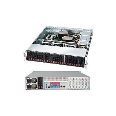 Supermicro CSE-216BE2C-R920LPB Server Barebone - Rack (2U) - Svart, Silver Supermicro CSE-216BE2C-R920LPB Server Barebone - Rack (2U) - Svart, Silver