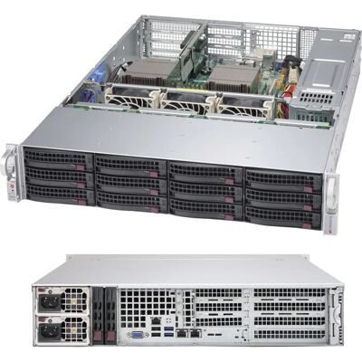 Supermicro CSE-826BAC4-R920WB Rack Computer Behuizing - 920 W Voeding Supermicro CSE-826BAC4-R920WB Rack Computer Behuizing - 920 W Voeding