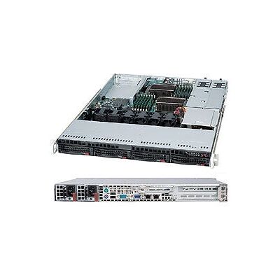 Supermicro CSE-815TQC-R706WB rackserverskåp - Svart - 750W Supermicro CSE-815TQC-R706WB rackserverskåp - Svart - 750W
