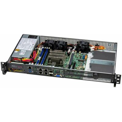 Supermicro SYS-510D-4C-FN6P Server Barebone - Unterstützt Intel Xeon D, 4 Laufwerkschächte, 1U Rack Supermicro SYS-510D-4C-FN6P Server Barebone - Unterstützt Intel Xeon D, 4 Laufwerkschächte, 1U Rack