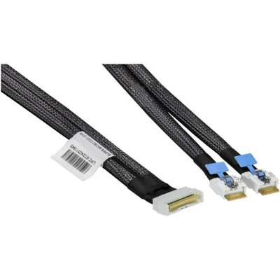 Supermicro - MCIO-1255S4Y - 55cm - 85 Ohm 30 AWG - Kabel Supermicro - MCIO-1255S4Y - 55cm - 85 Ohm 30 AWG - Kabel