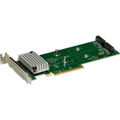 Supermicro - AOC-SLG4-2H8M2-O - PCIe 4.0 x8 - Controllore di archiviazione Supermicro - AOC-SLG4-2H8M2-O - PCIe 4.0 x8 - Controllore di archiviazione