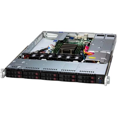 Supermicro AS-1115SV-WTNRT Server Barebone - AMD EPYC - 4 Laufwerke - Schwarz Supermicro AS-1115SV-WTNRT Server Barebone - AMD EPYC - 4 Laufwerke - Schwarz