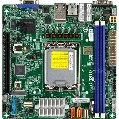Supermicro X13SCL-IF Intel LGA 1700 Mini ITX Hauptplatine Supermicro X13SCL-IF Intel LGA 1700 Mini ITX Hauptplatine