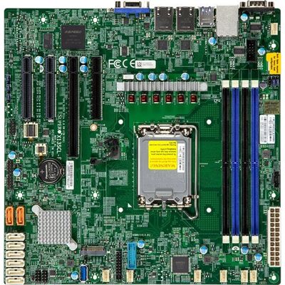 Supermicro X13SCL-F Micro-ATX Mainboard - LGA 1700, C262, 2 LAN Supermicro X13SCL-F Micro-ATX Mainboard - LGA 1700, C262, 2 LAN