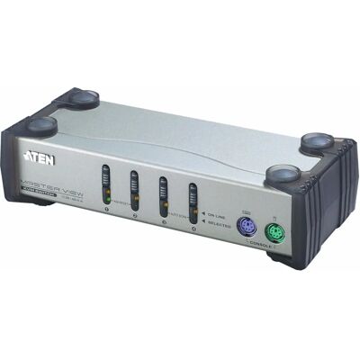 Switcher KVM ATEN CS84A - 4 Portas - Prata Switcher KVM ATEN CS84A - 4 Portas - Prata
