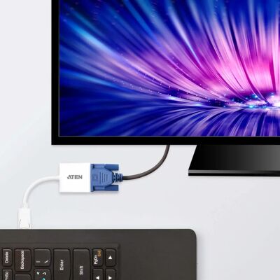 Aten VC925-AT Videokábel adapter - VGA - Fehér Aten VC925-AT Videokábel adapter - VGA - Fehér