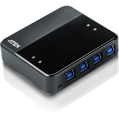Aten US434 USB Hub és Dokkoló - USB 3.0, Fekete Aten US434 USB Hub és Dokkoló - USB 3.0, Fekete
