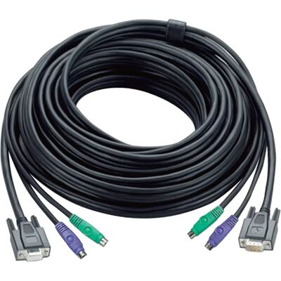 Aten 30ft PS/2 KVM kábel - Video VGA, Billentyűzet, Egér Aten 30ft PS/2 KVM kábel - Video VGA, Billentyűzet, Egér