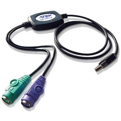 Aten UC10KM - PS/2 till USB Kabel - 0,9m - Svart - Tangentbord & Mus Adapter Aten UC10KM - PS/2 till USB Kabel - 0,9m - Svart - Tangentbord & Mus Adapter