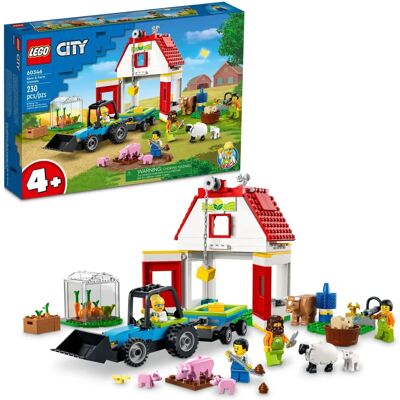 LEGO City Barn & Farm Animals 60346 Building Toy Set for Kids LEGO City Barn & Farm Animals 60346 Building Toy Set for Kids