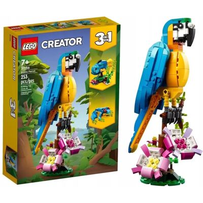 Lego Creator 3w 1 Egzotyczny Papuga, Żaba, Ryba 31136 Figury Zwierząt Lego Creator 3w 1 Egzotyczny Papuga, Żaba, Ryba 31136 Figury Zwierząt
