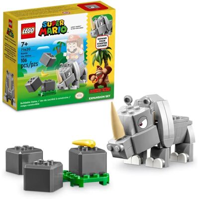Zestaw zabawek LEGO Super Mario Rambi nosorożec 71420 - Przygoda dla dzieci 7+. Zestaw zabawek LEGO Super Mario Rambi nosorożec 71420 - Przygoda dla dzieci 7+.