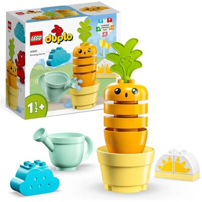 Lego DUPLO Minhas Primeiras Cenouras em Crescimento - Blocos de Brinquedo para 1,5+ Anos Lego DUPLO Minhas Primeiras Cenouras em Crescimento - Blocos de Brinquedo para 1,5+ Anos