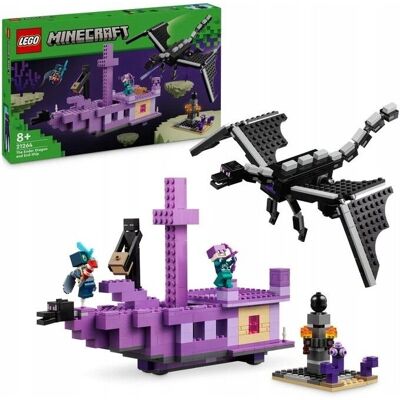 Zestaw budowlany Lego Minecraft Ender Dragon i End Ship - Dla dzieci od 8 lat Zestaw budowlany Lego Minecraft Ender Dragon i End Ship - Dla dzieci od 8 lat