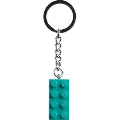Lego Portachiavi Mattoncino 2x4 verde-blu Lego Portachiavi Mattoncino 2x4 verde-blu