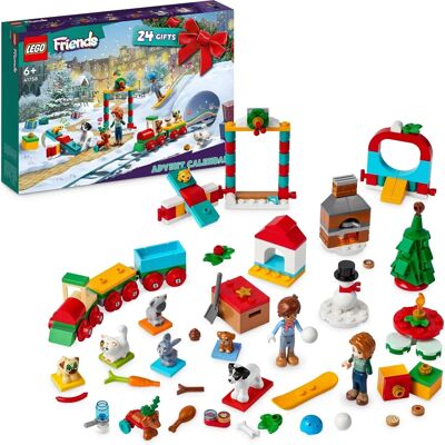 Kalendarz adwentowy Lego Friends 2023 - Klocki z motywem zwierząt domowych dla dzieci 6+. Kalendarz adwentowy Lego Friends 2023 - Klocki z motywem zwierząt domowych dla dzieci 6+.
