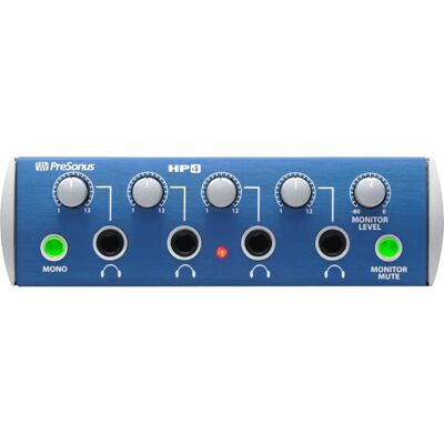 PréSonus HP4 Amplificateur casque - 4 canaux, Bleu PréSonus HP4 Amplificateur casque - 4 canaux, Bleu