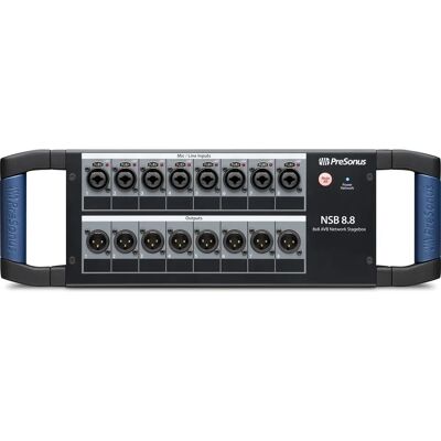 PreSonus NSB 8.8 Box scena in rete AVB - Pannello di connessione PreSonus NSB 8.8 Box scena in rete AVB - Pannello di connessione