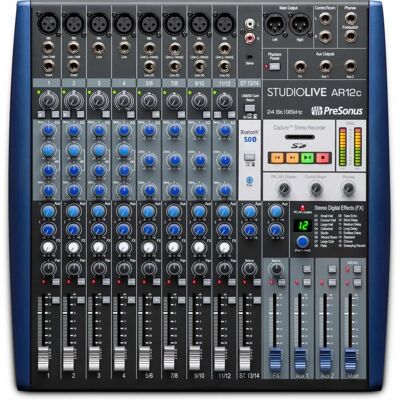 PreSonus AR12c Mixer & Audio Interface - 14x4 USB-C PreSonus AR12c Mixer & Audio Interface - 14x4 USB-C