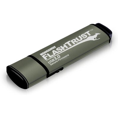 Kanguru - FlashTrust USB 3.0 - Gris - 16GB - USB flash drive - Publicité Kanguru - FlashTrust USB 3.0 - Gris - 16GB - USB flash drive - Publicité